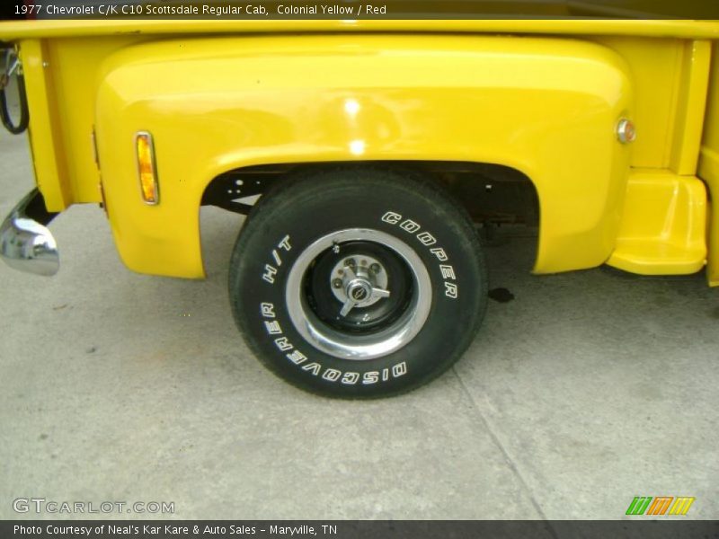 Colonial Yellow / Red 1977 Chevrolet C/K C10 Scottsdale Regular Cab