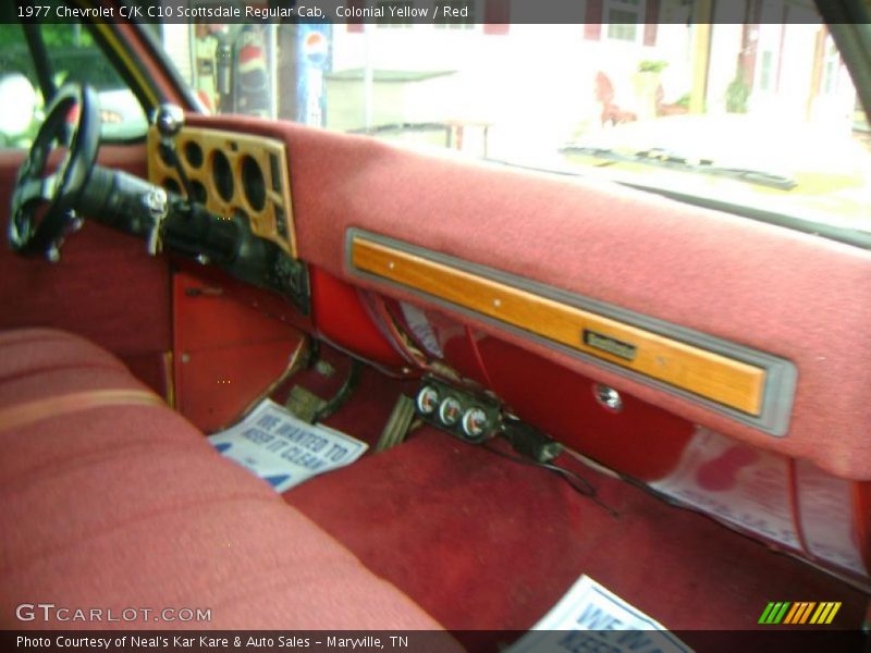 Colonial Yellow / Red 1977 Chevrolet C/K C10 Scottsdale Regular Cab