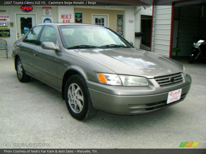 Cashmere Beige Metallic / Beige 1997 Toyota Camry XLE V6