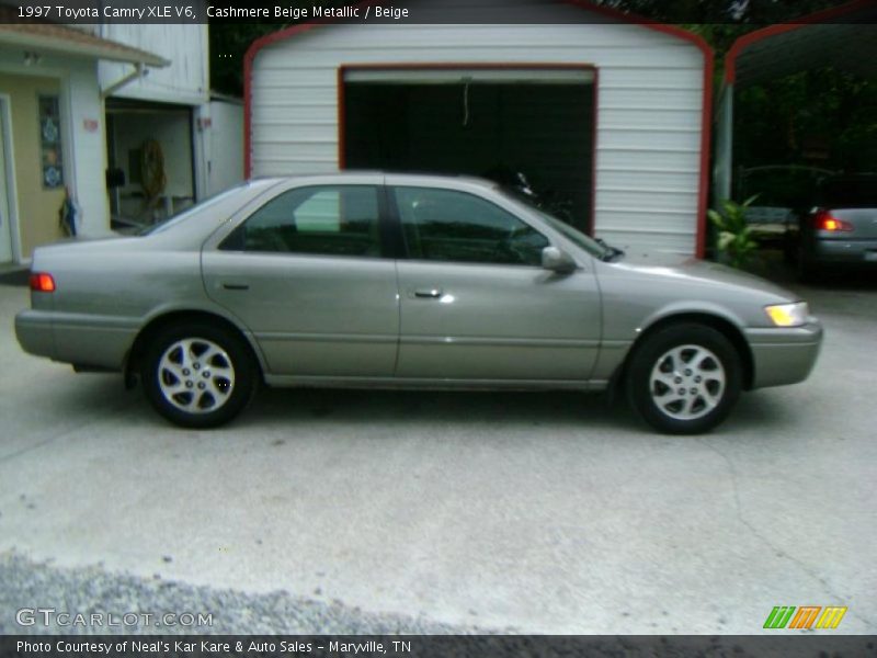 Cashmere Beige Metallic / Beige 1997 Toyota Camry XLE V6