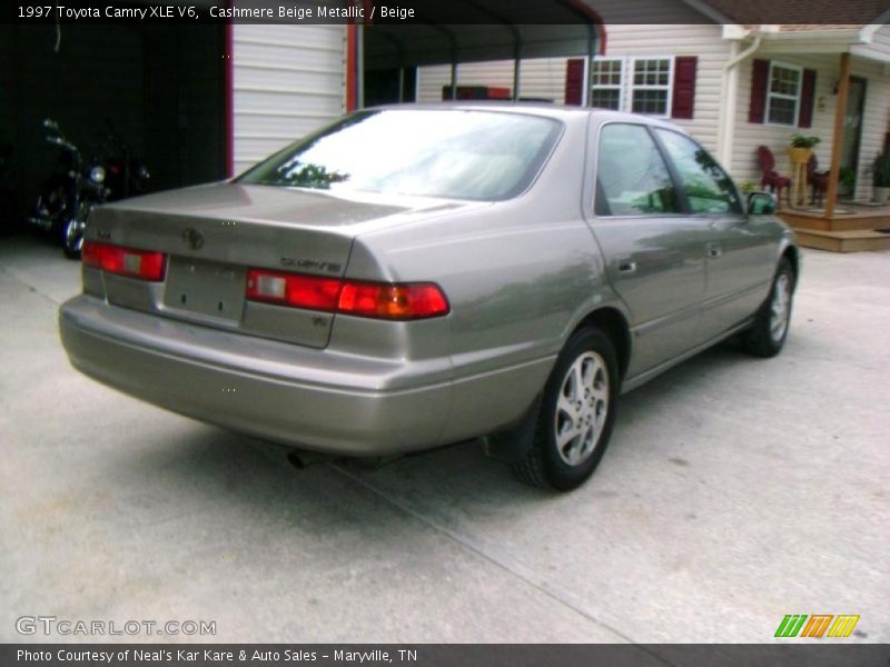 Cashmere Beige Metallic / Beige 1997 Toyota Camry XLE V6