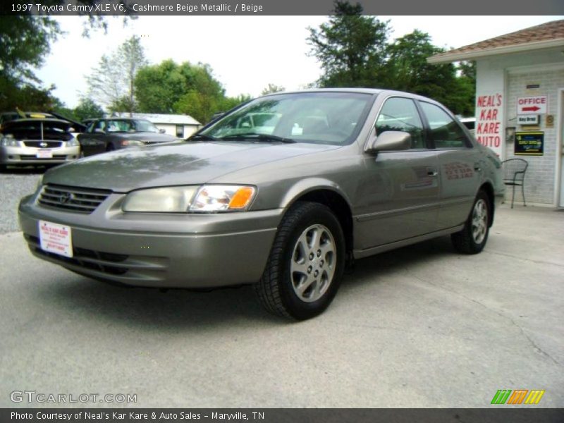 Cashmere Beige Metallic / Beige 1997 Toyota Camry XLE V6