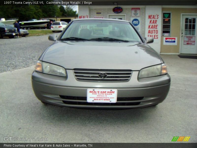 Cashmere Beige Metallic / Beige 1997 Toyota Camry XLE V6