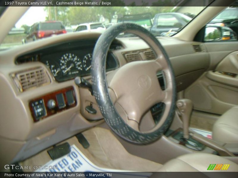 Cashmere Beige Metallic / Beige 1997 Toyota Camry XLE V6