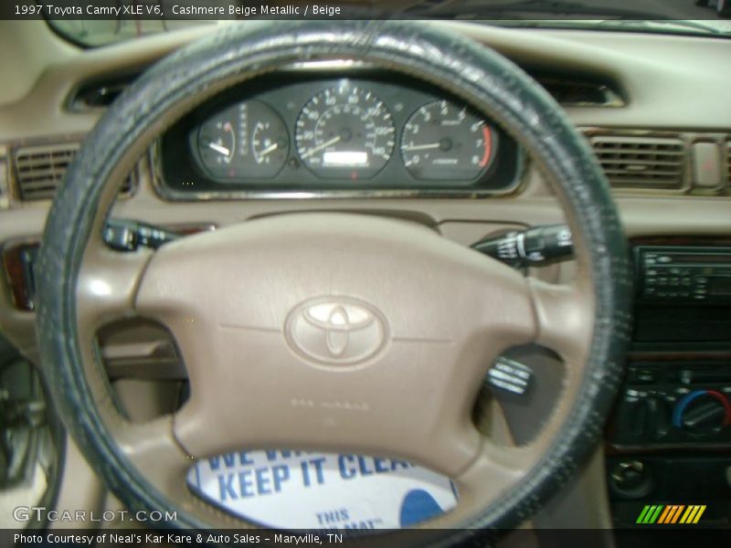 Cashmere Beige Metallic / Beige 1997 Toyota Camry XLE V6