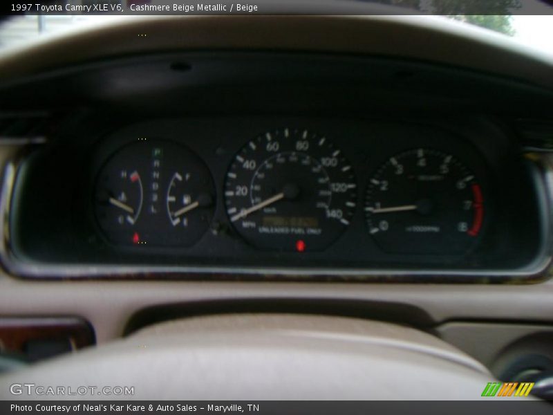 Cashmere Beige Metallic / Beige 1997 Toyota Camry XLE V6
