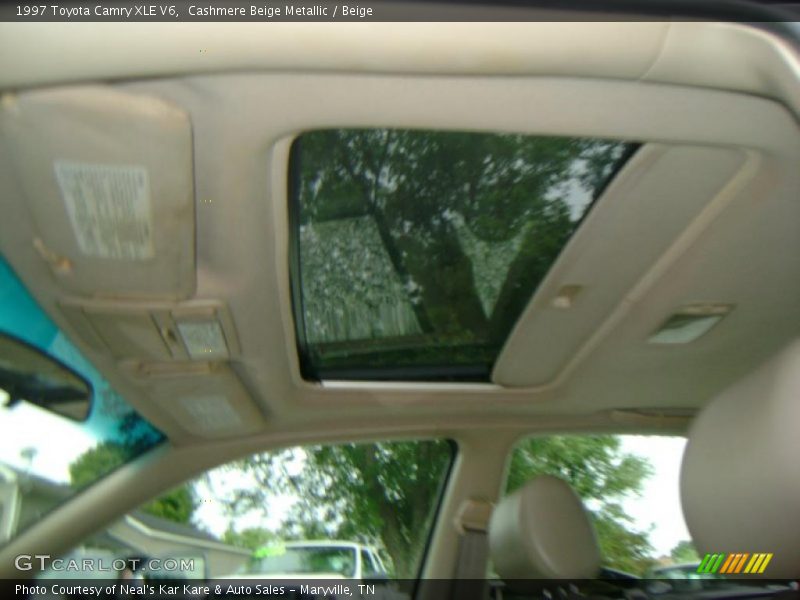 Cashmere Beige Metallic / Beige 1997 Toyota Camry XLE V6