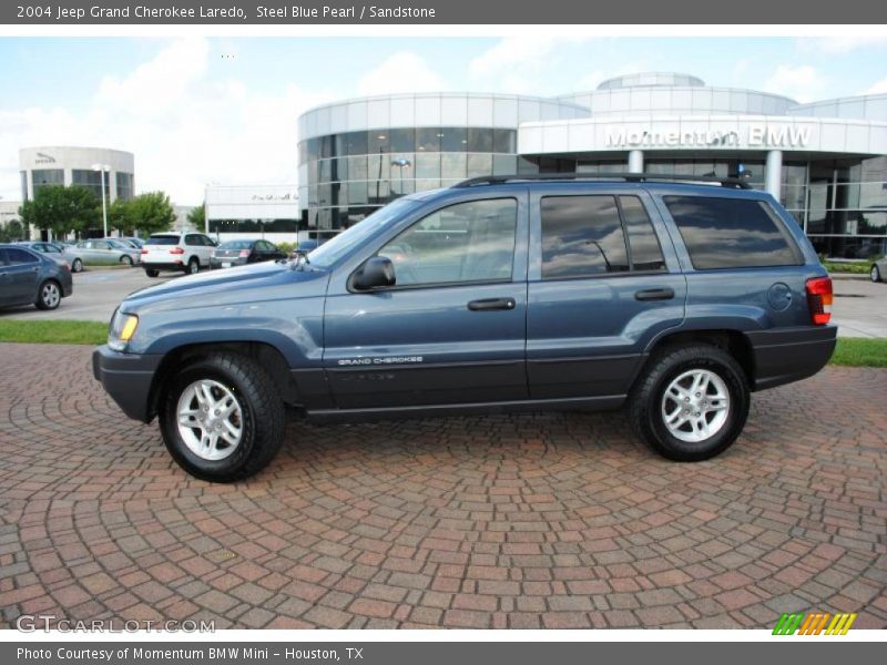 Steel Blue Pearl / Sandstone 2004 Jeep Grand Cherokee Laredo