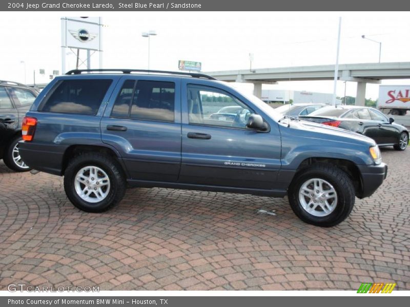 Steel Blue Pearl / Sandstone 2004 Jeep Grand Cherokee Laredo
