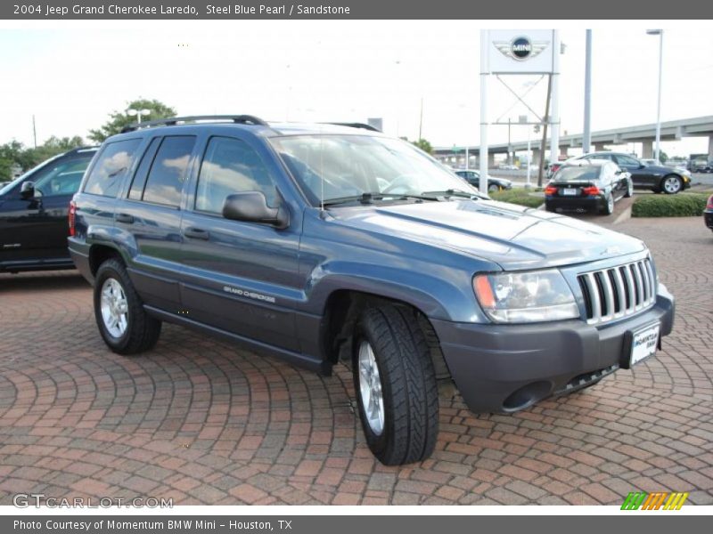 Steel Blue Pearl / Sandstone 2004 Jeep Grand Cherokee Laredo