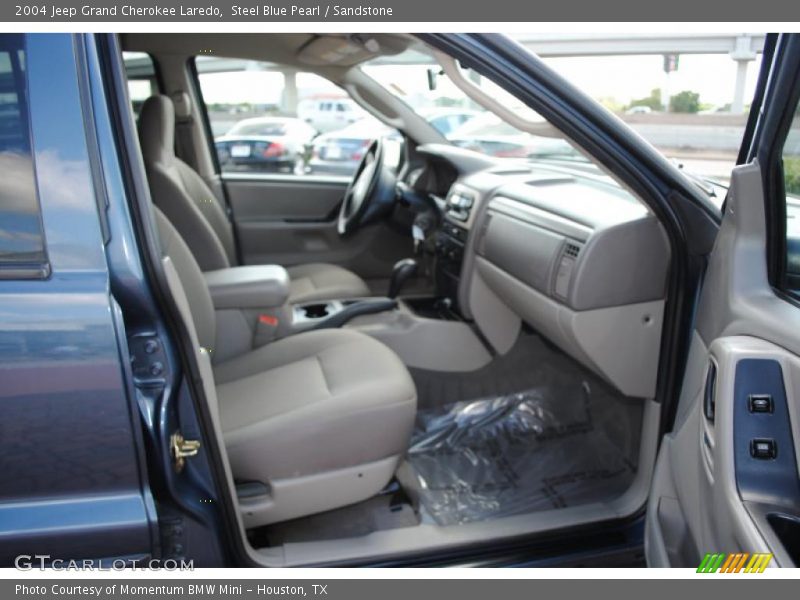 Steel Blue Pearl / Sandstone 2004 Jeep Grand Cherokee Laredo