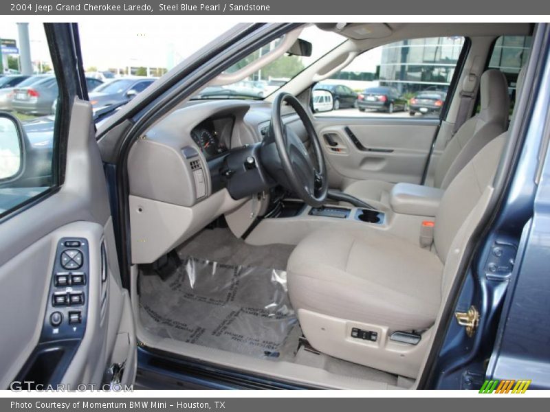 Steel Blue Pearl / Sandstone 2004 Jeep Grand Cherokee Laredo