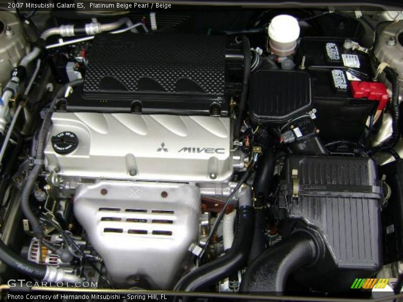 Platinum Beige Pearl / Beige 2007 Mitsubishi Galant ES