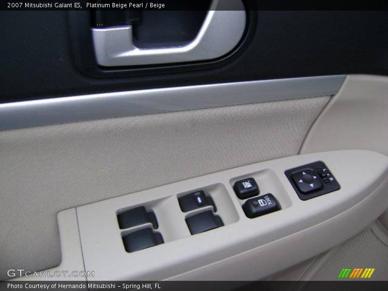 Platinum Beige Pearl / Beige 2007 Mitsubishi Galant ES