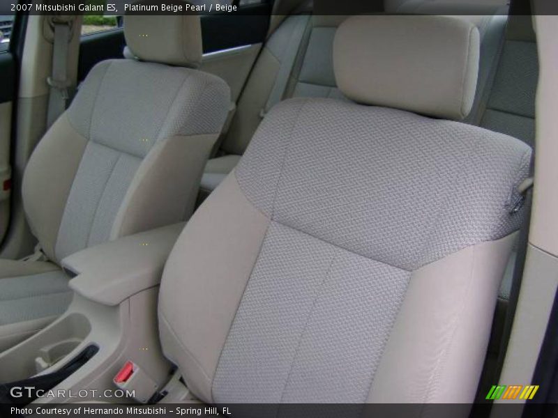 Platinum Beige Pearl / Beige 2007 Mitsubishi Galant ES