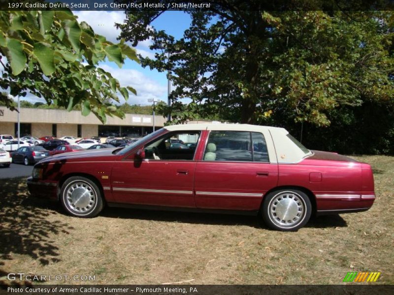 Dark Cherry Red Metallic / Shale/Neutral 1997 Cadillac DeVille Sedan