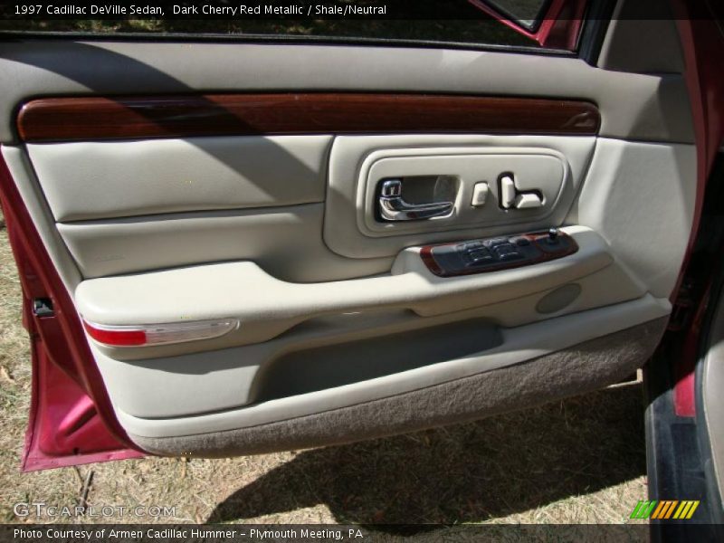 Dark Cherry Red Metallic / Shale/Neutral 1997 Cadillac DeVille Sedan