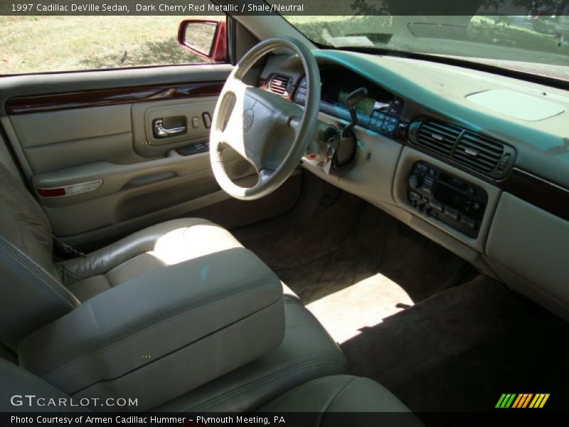 Dark Cherry Red Metallic / Shale/Neutral 1997 Cadillac DeVille Sedan