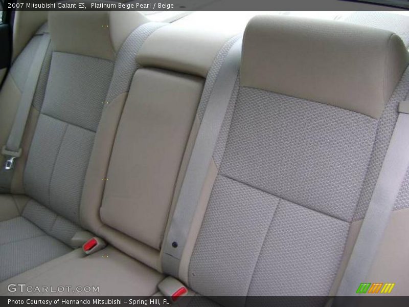 Platinum Beige Pearl / Beige 2007 Mitsubishi Galant ES