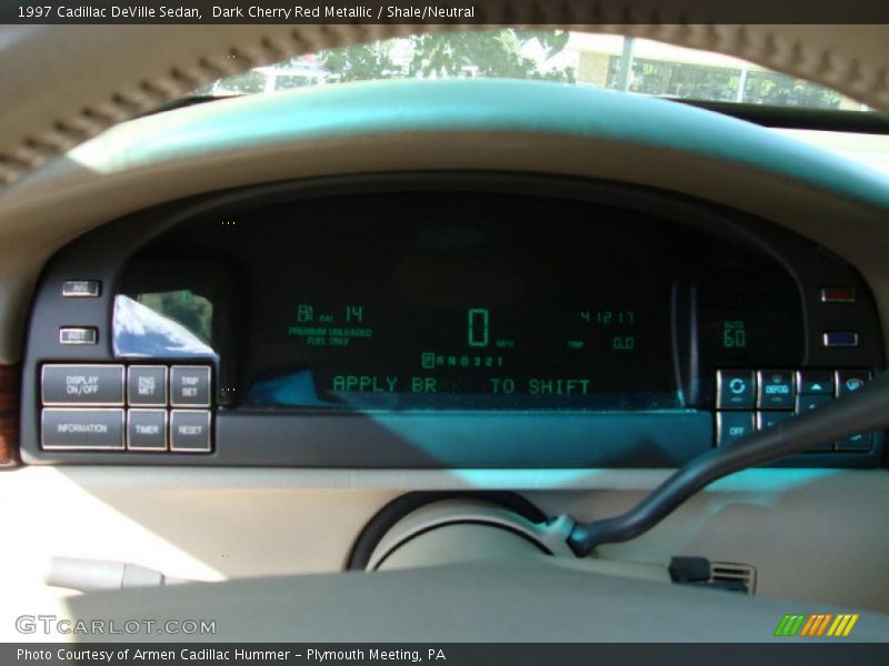 Dark Cherry Red Metallic / Shale/Neutral 1997 Cadillac DeVille Sedan