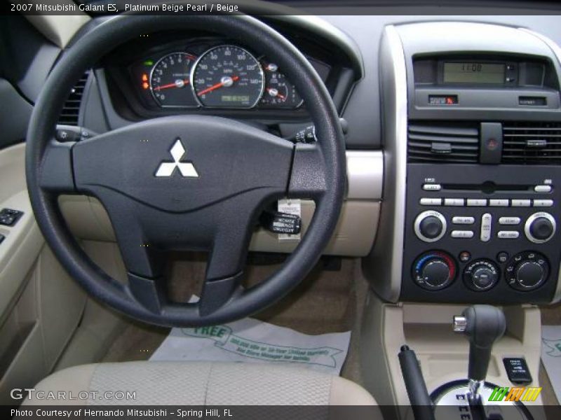 Platinum Beige Pearl / Beige 2007 Mitsubishi Galant ES