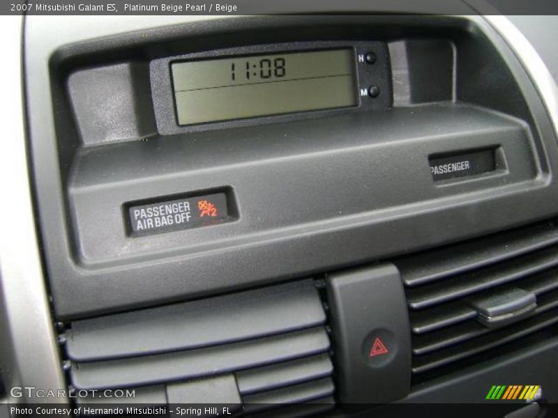 Platinum Beige Pearl / Beige 2007 Mitsubishi Galant ES