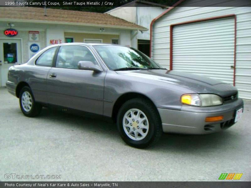 Silver Taupe Metallic / Gray 1996 Toyota Camry LE Coupe