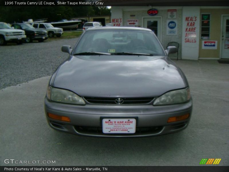 Silver Taupe Metallic / Gray 1996 Toyota Camry LE Coupe