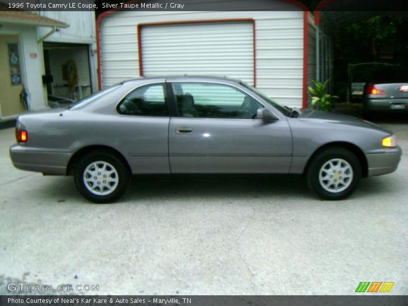Silver Taupe Metallic / Gray 1996 Toyota Camry LE Coupe