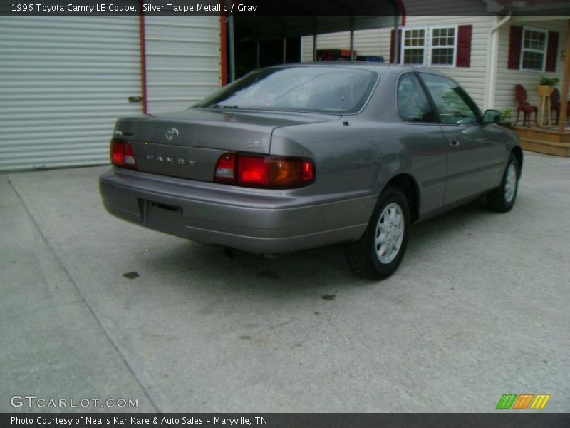 Silver Taupe Metallic / Gray 1996 Toyota Camry LE Coupe