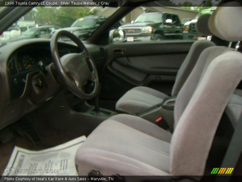 Silver Taupe Metallic / Gray 1996 Toyota Camry LE Coupe