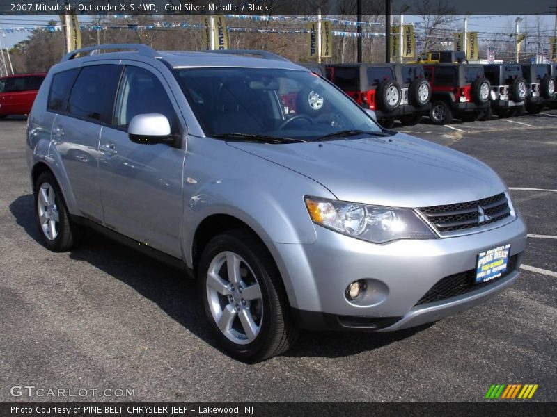 Cool Silver Metallic / Black 2007 Mitsubishi Outlander XLS 4WD