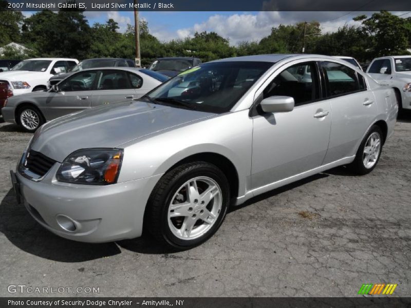 Liquid Silver Metallic / Black 2007 Mitsubishi Galant ES