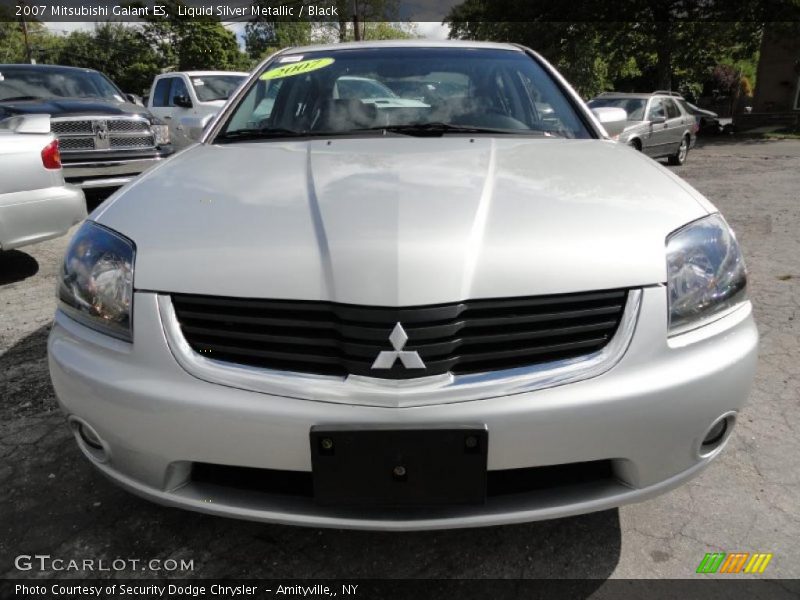 Liquid Silver Metallic / Black 2007 Mitsubishi Galant ES