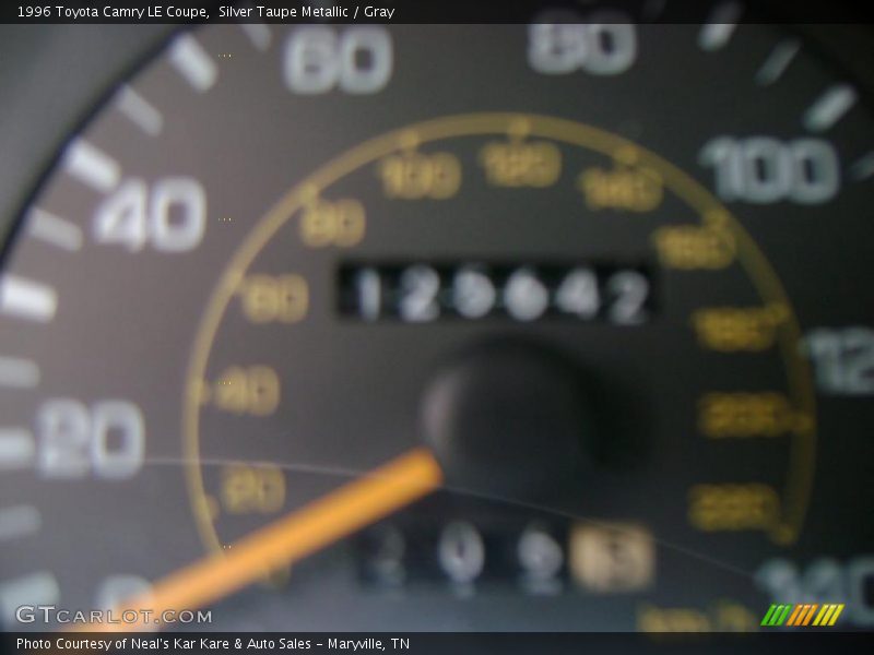 Silver Taupe Metallic / Gray 1996 Toyota Camry LE Coupe