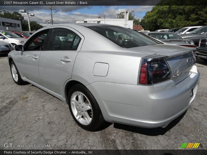 Liquid Silver Metallic / Black 2007 Mitsubishi Galant ES