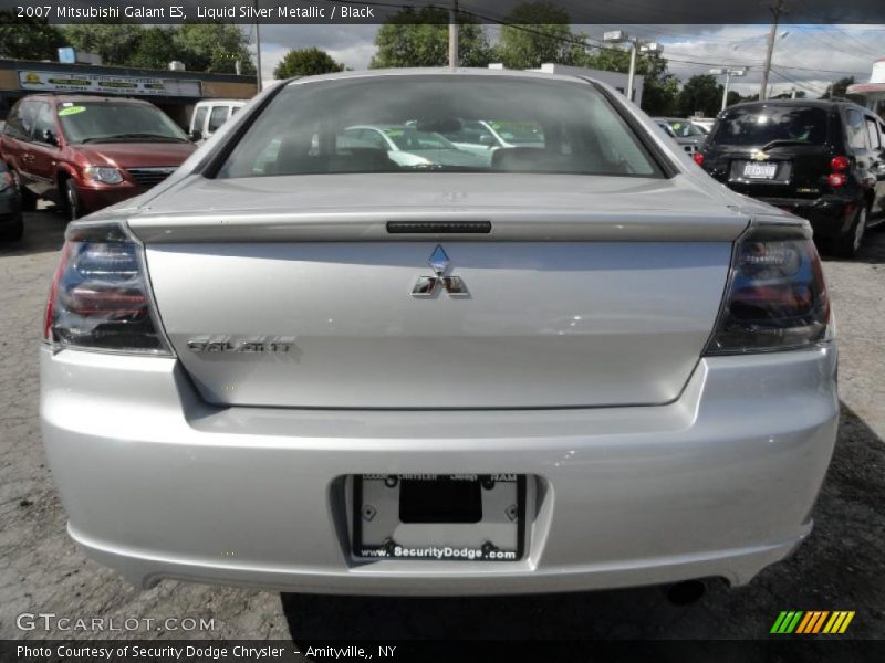 Liquid Silver Metallic / Black 2007 Mitsubishi Galant ES