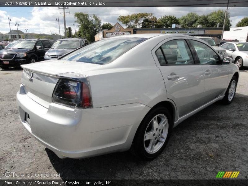 Liquid Silver Metallic / Black 2007 Mitsubishi Galant ES