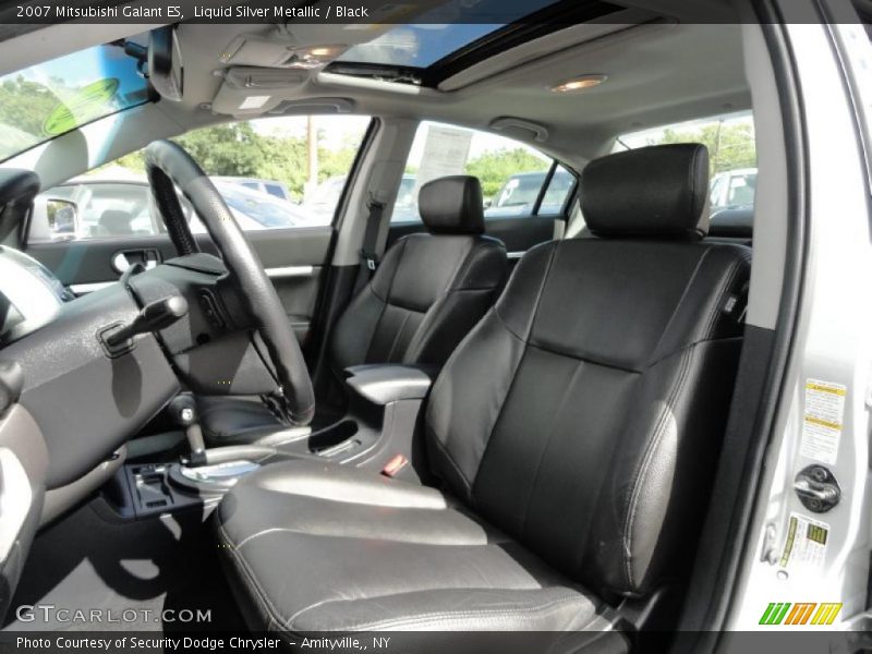 Liquid Silver Metallic / Black 2007 Mitsubishi Galant ES