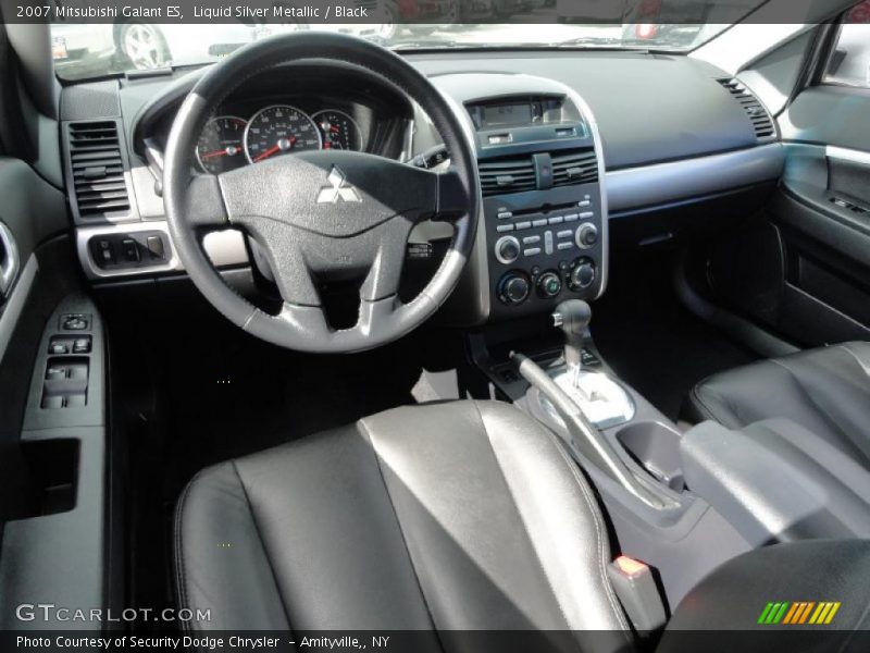 Liquid Silver Metallic / Black 2007 Mitsubishi Galant ES