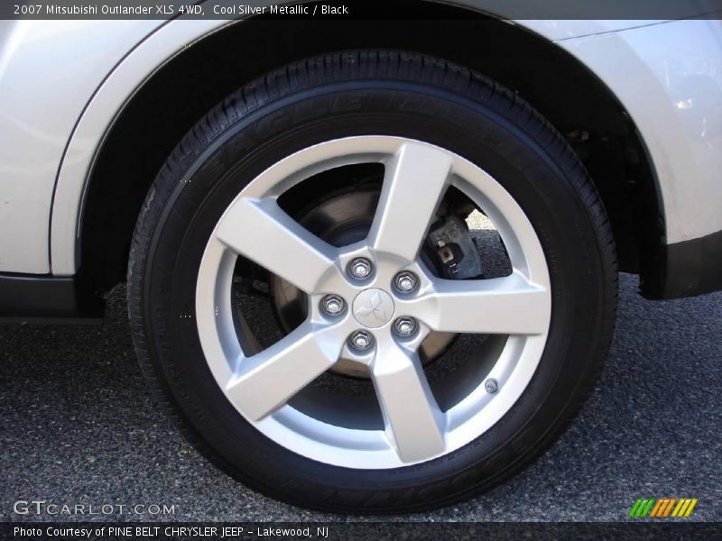 Cool Silver Metallic / Black 2007 Mitsubishi Outlander XLS 4WD