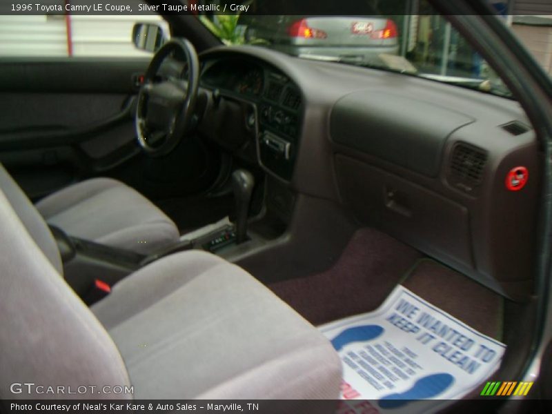 Silver Taupe Metallic / Gray 1996 Toyota Camry LE Coupe