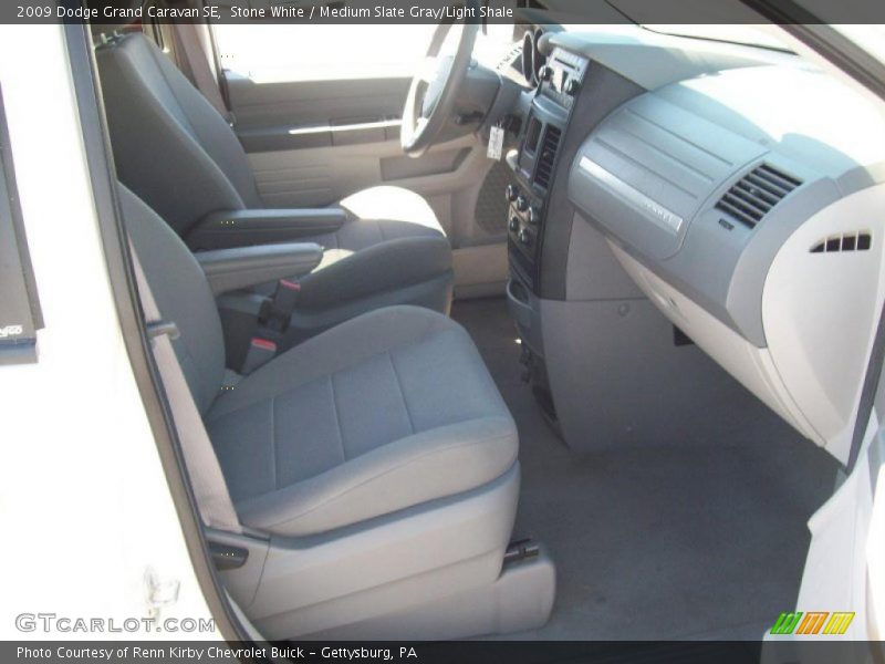 Stone White / Medium Slate Gray/Light Shale 2009 Dodge Grand Caravan SE