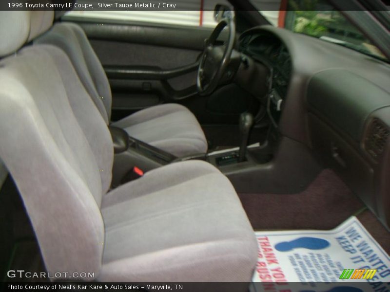 Silver Taupe Metallic / Gray 1996 Toyota Camry LE Coupe
