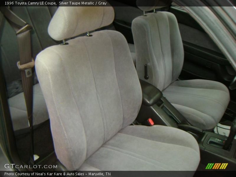Silver Taupe Metallic / Gray 1996 Toyota Camry LE Coupe