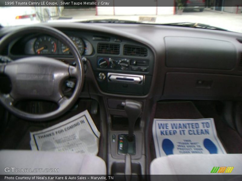 Silver Taupe Metallic / Gray 1996 Toyota Camry LE Coupe