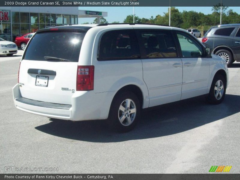 Stone White / Medium Slate Gray/Light Shale 2009 Dodge Grand Caravan SE