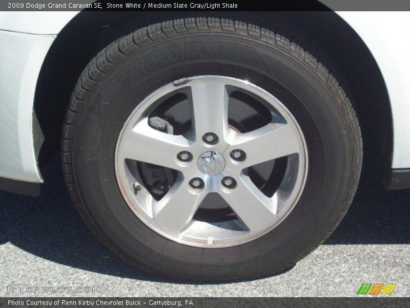 Stone White / Medium Slate Gray/Light Shale 2009 Dodge Grand Caravan SE
