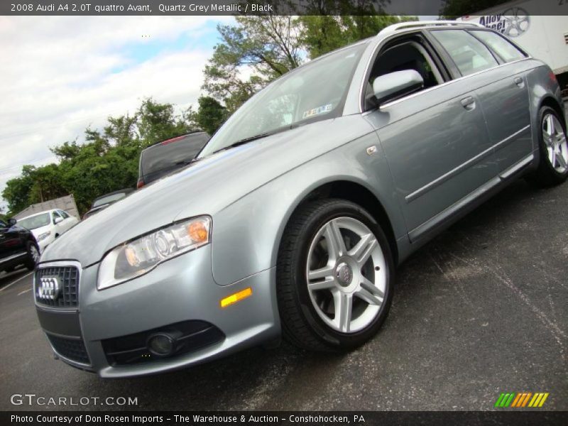 Quartz Grey Metallic / Black 2008 Audi A4 2.0T quattro Avant