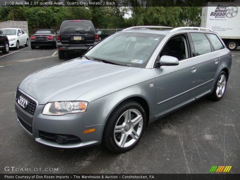 Quartz Grey Metallic / Black 2008 Audi A4 2.0T quattro Avant